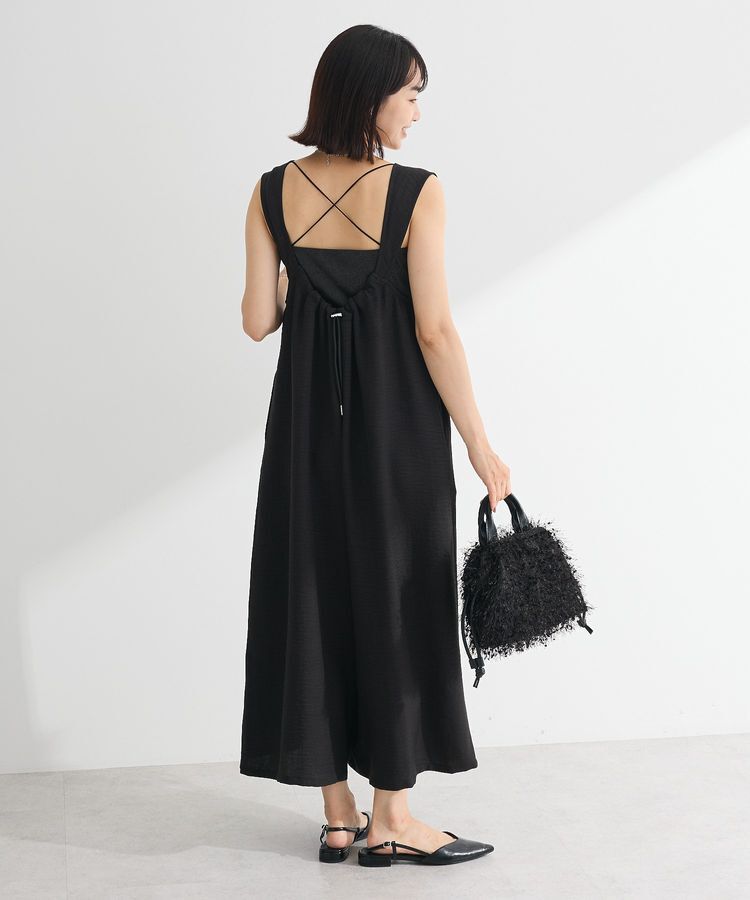 armonia「接触冷感麻調ゆったりサロペット」|オールインワン|