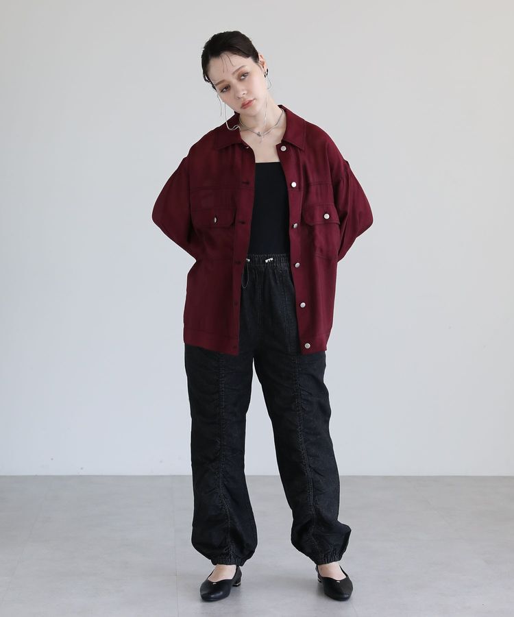 Green Parks「・SUGAR SPOON デニムギャザーパンツ」|デニム|