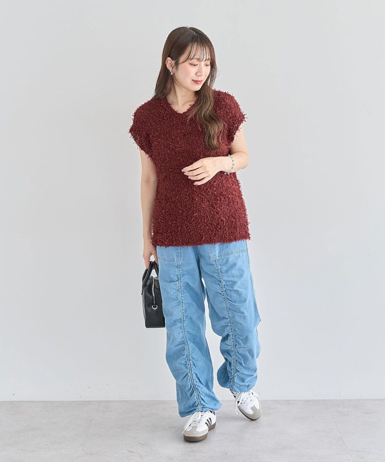 Green Parks「・SUGAR SPOON デニムギャザーパンツ」|デニム|