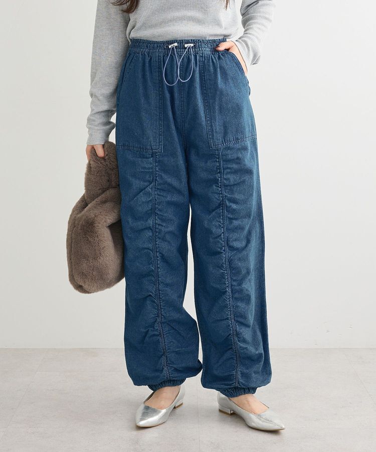 Green Parks「・SUGAR SPOON デニムギャザーパンツ」|デニム|