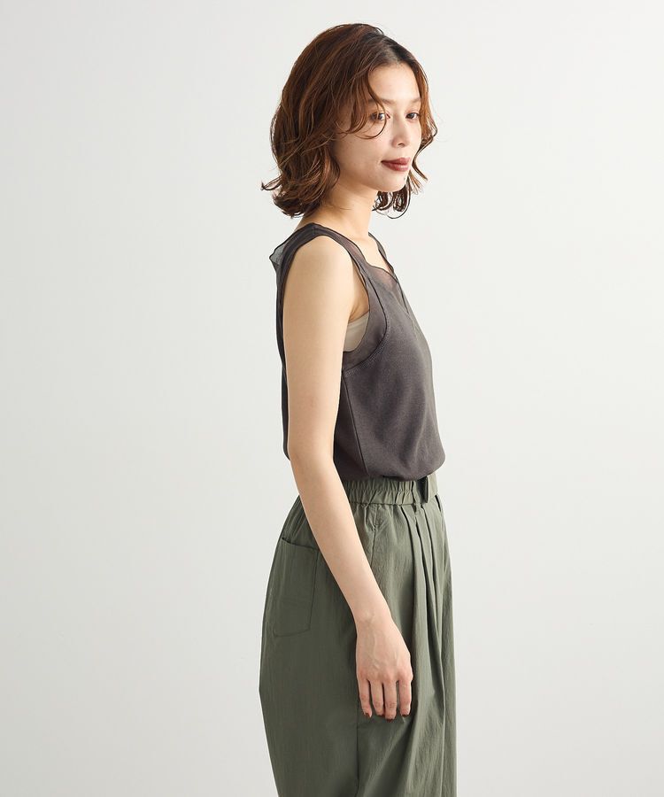 Green Parks「・SUGAR SPOON シアー切替タンクトップⅡ」|インナー|