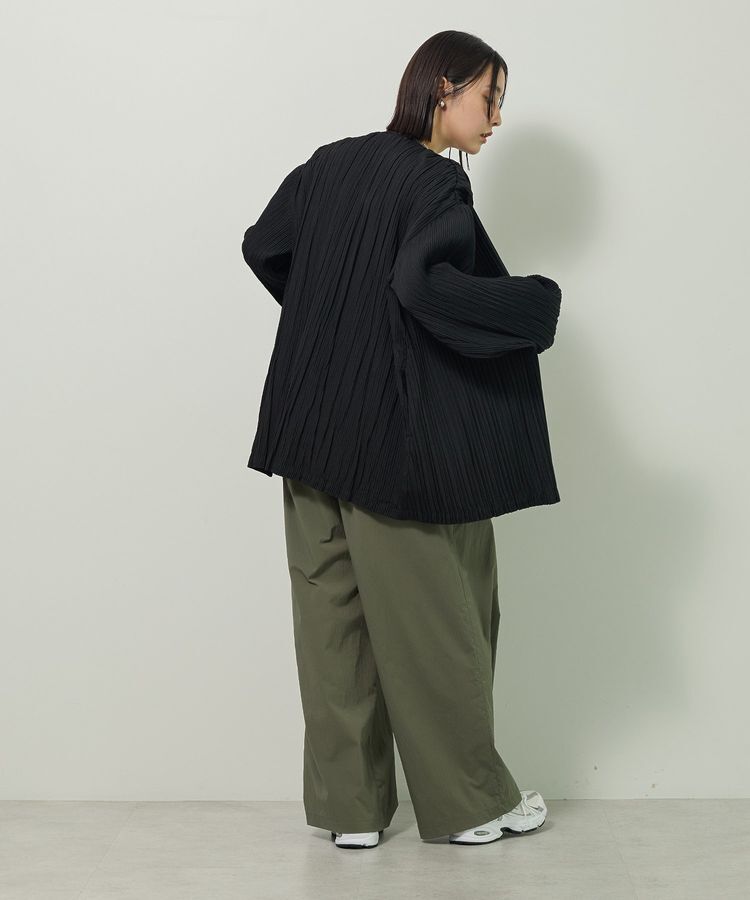 Green Parks「・ELENCARE DUE プリーツノーカラージャケット」|テーラードジャケット|