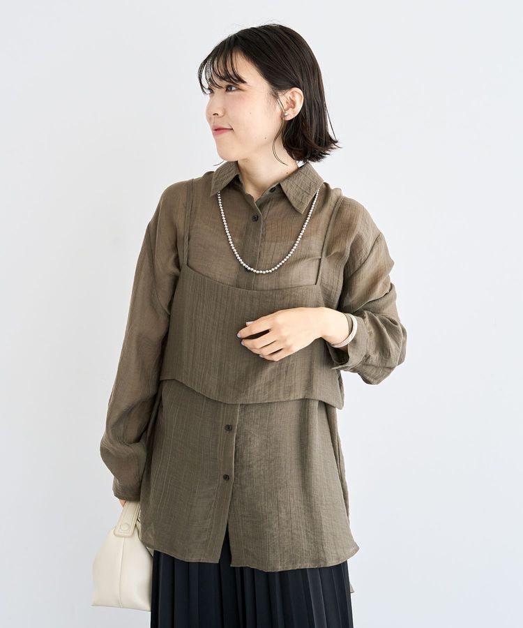 armonia「SET2点シアーシャツ+ビスチェ」|シャツ・ブラウス|