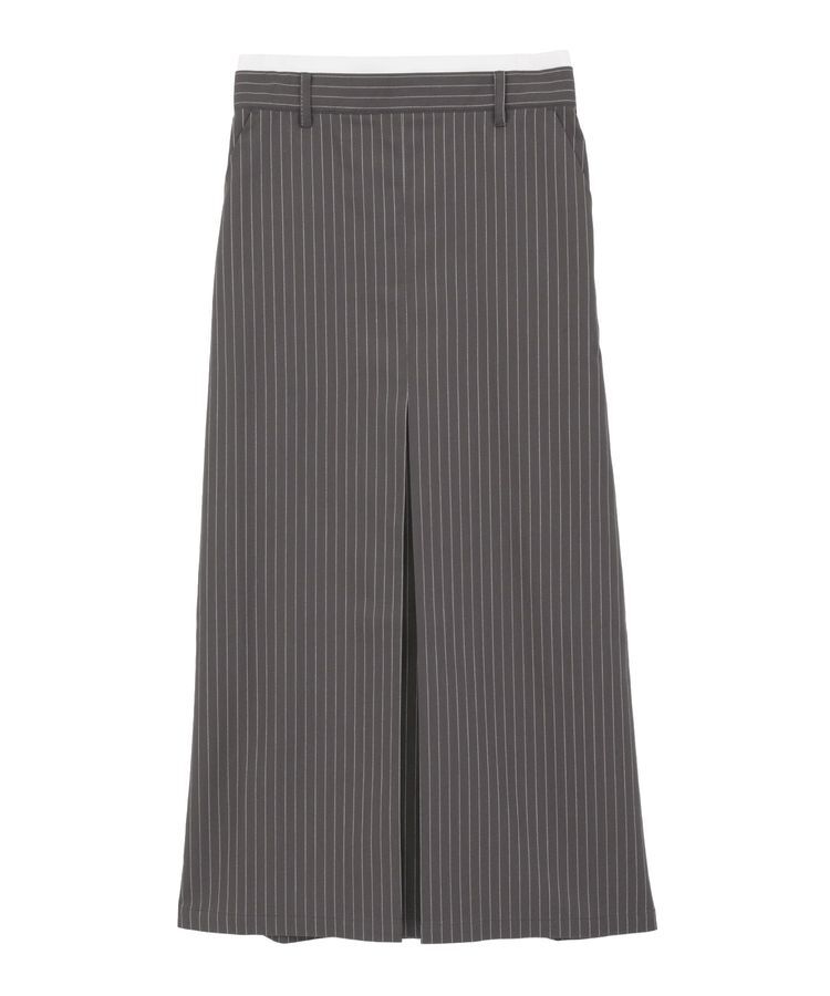 Green Parks「ウエストレイヤーボックスプリーツスカート」|タイト|