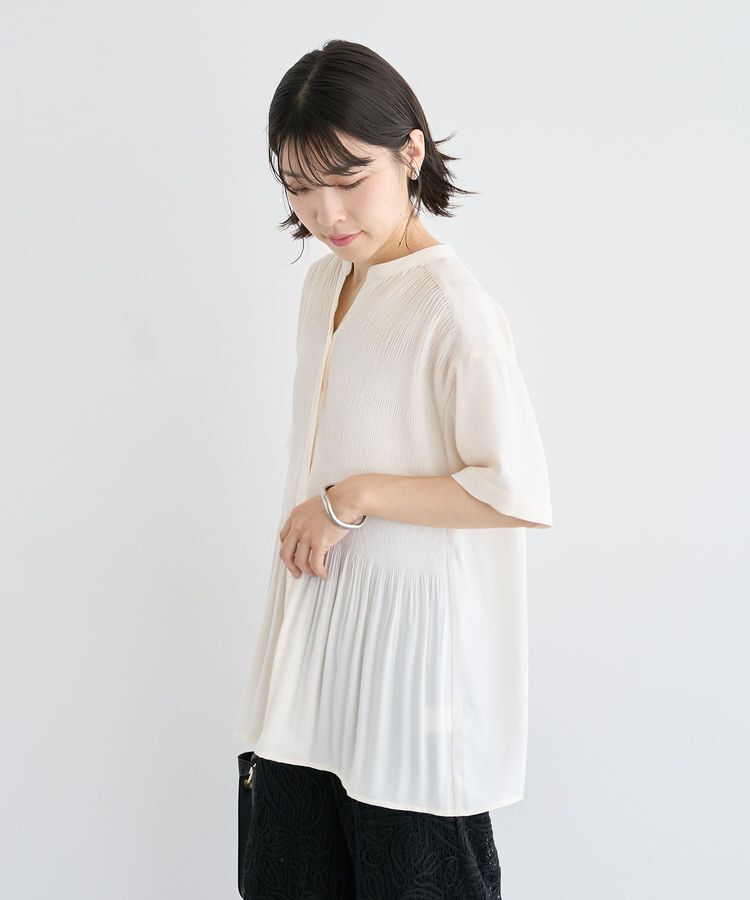 armonia「マジョリカプリーツスキッパーブラウス」|シャツ・ブラウス|