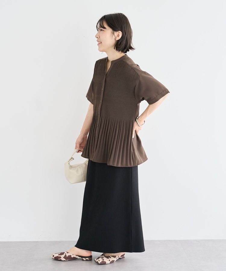 armonia「マジョリカプリーツスキッパーブラウス」|シャツ・ブラウス|