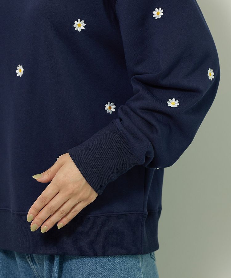 Green Parks「・swing by デイジー刺繍スウェット」|スウェット・ジャージ|