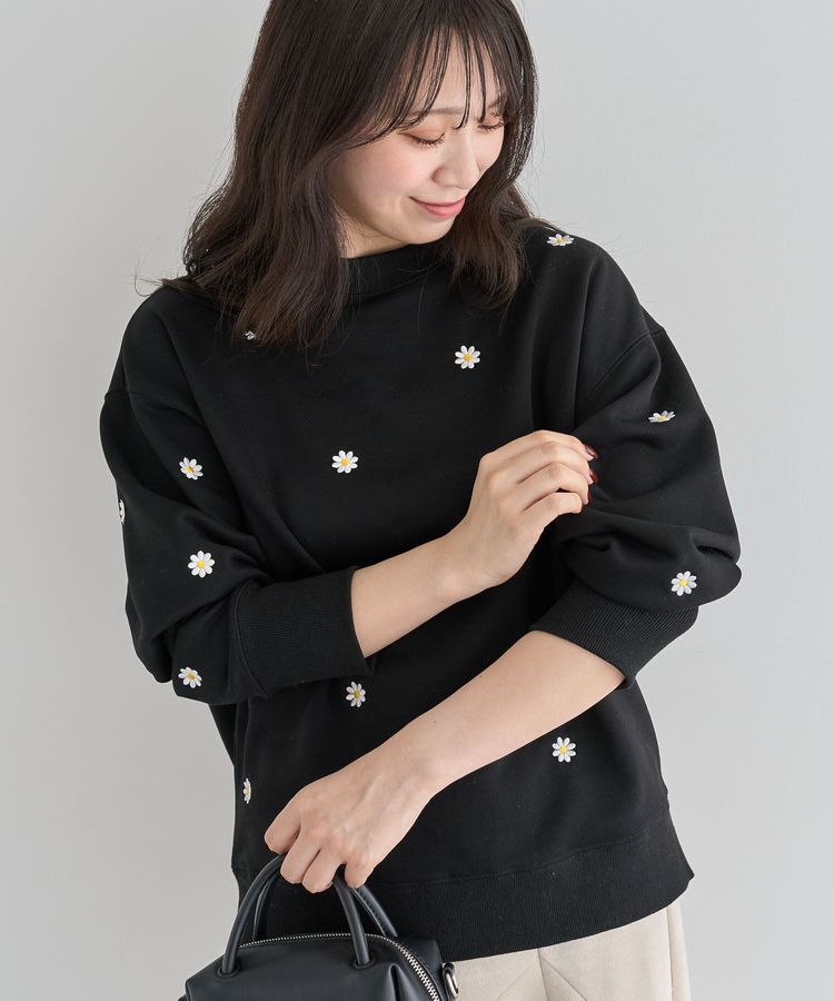 Green Parks「・swing by デイジー刺繍スウェット」|スウェット・ジャージ|