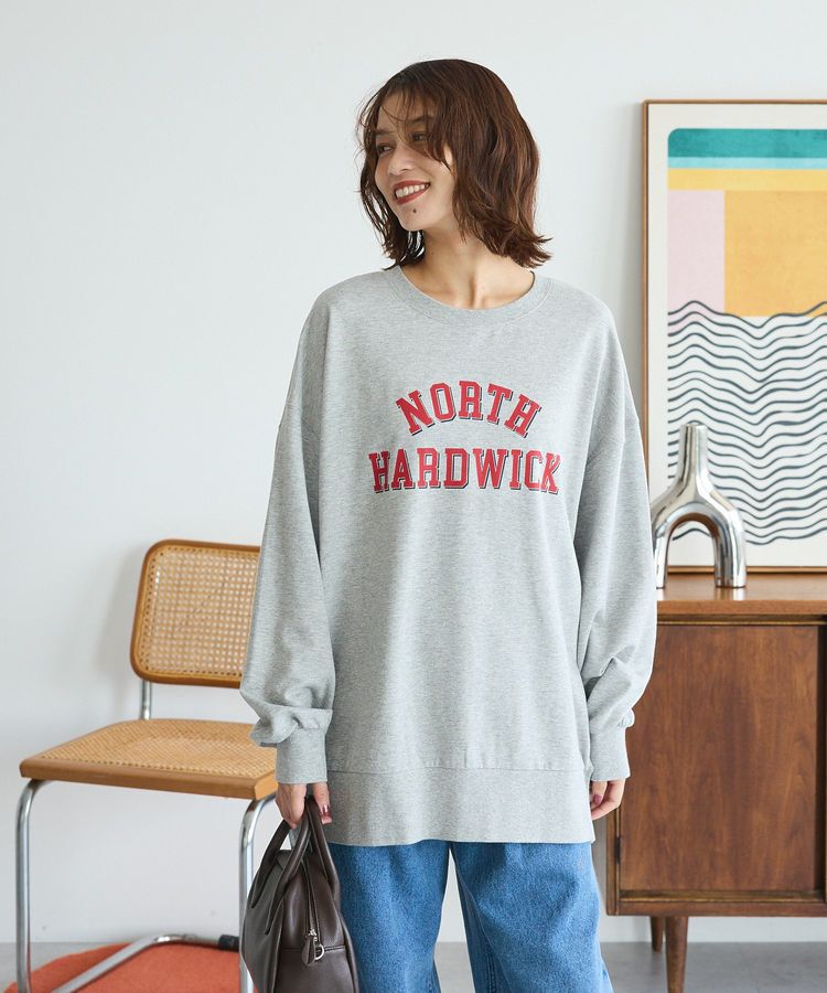 Green Parks「カレッジロゴ裏毛チュニック」|チュニック|