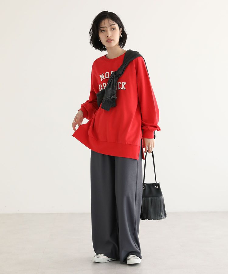 Green Parks「カレッジロゴ裏毛チュニック」|チュニック|