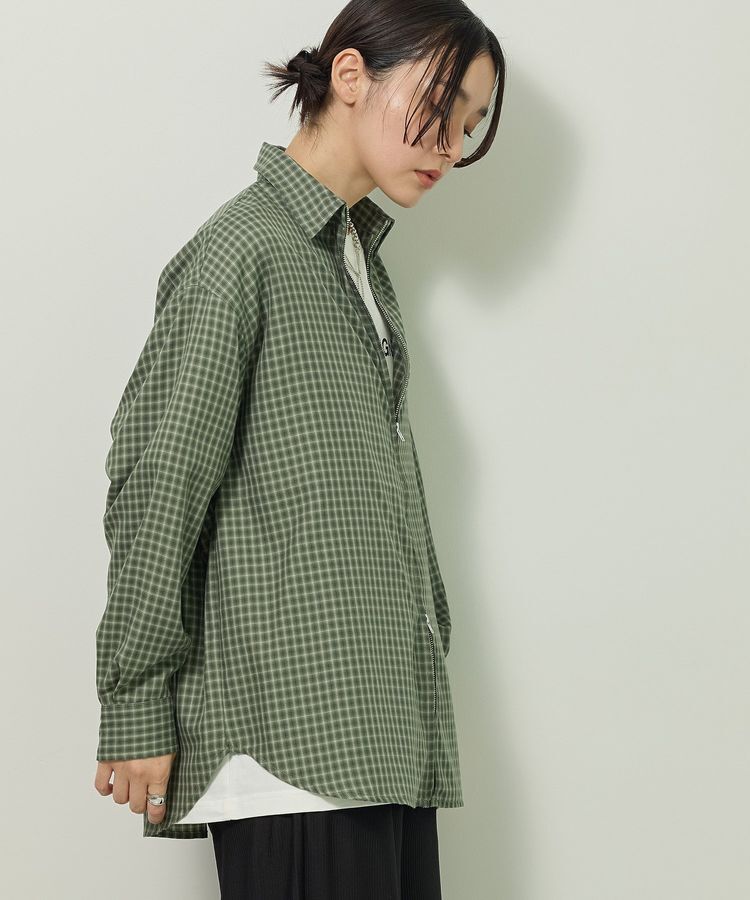 Green Parks「イージーケアアソートZIPシャツ」|シャツ・ブラウス|