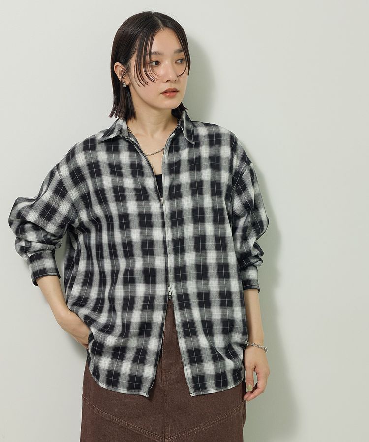 Green Parks「イージーケアアソートZIPシャツ」|シャツ・ブラウス|