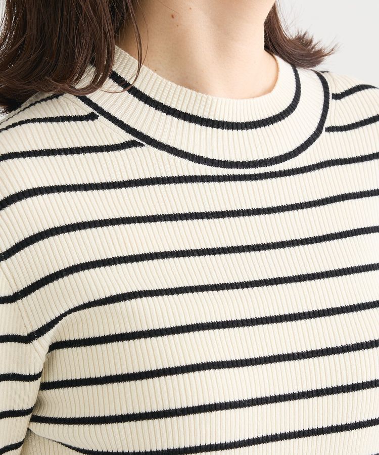 Green Parks「袖口金釦リブニットプルオーバー」|ニット・セーター|