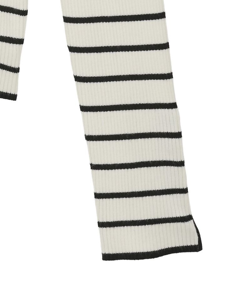 Green Parks「袖口金釦リブニットプルオーバー」|ニット・セーター|