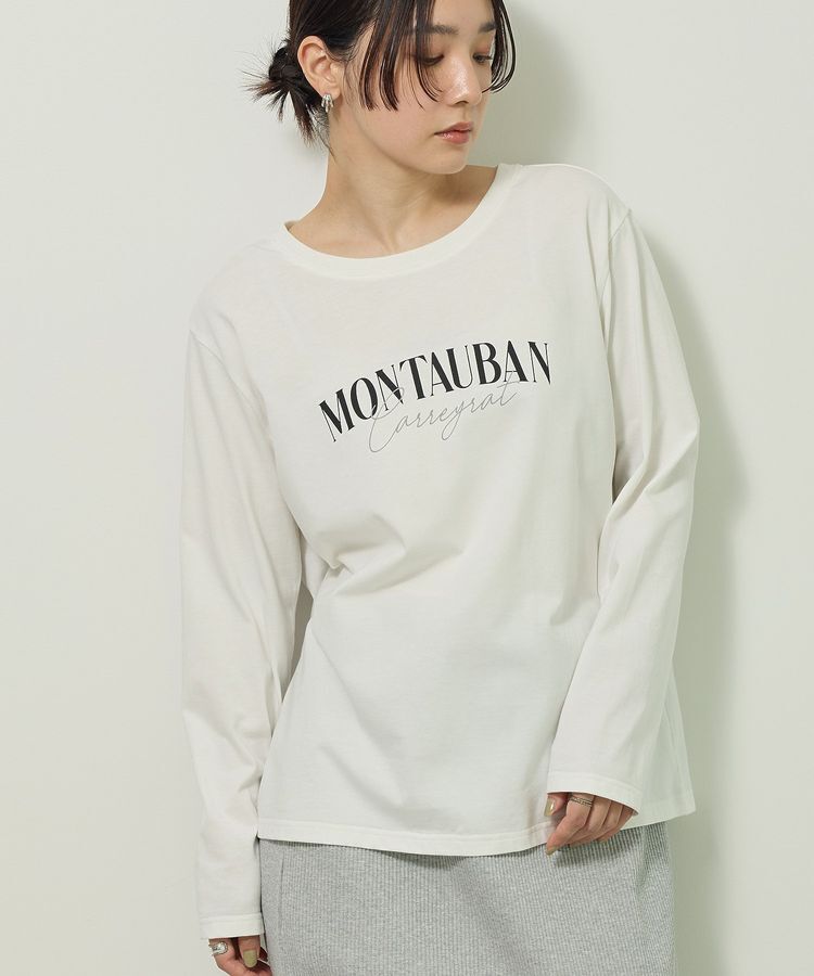 Green Parks「キレイ目ロゴ長袖Tシャツ」|Tシャツ・カットソー|