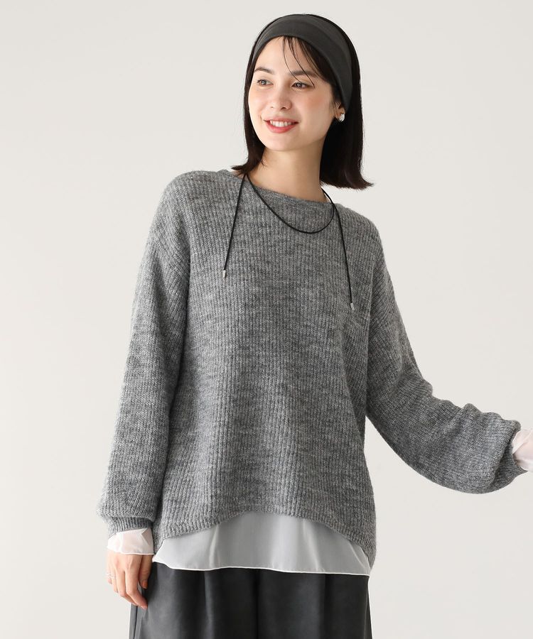 Green Parks「シアーゆったりニットプルオーバー」|ニット・セーター|