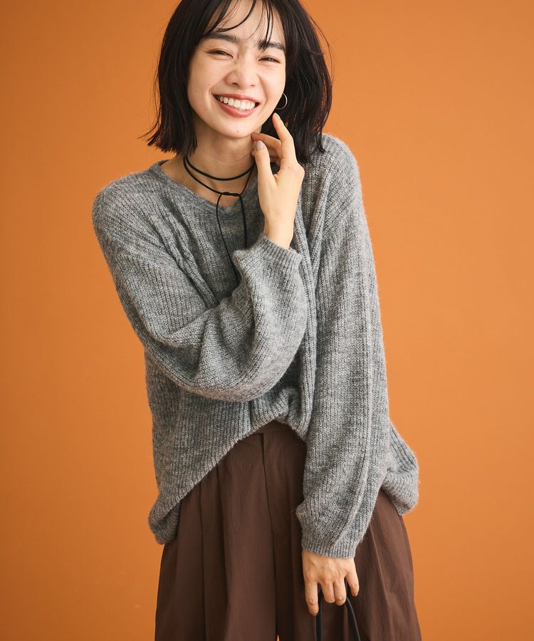 Green Parks「シアーゆったりニットプルオーバー」|ニット・セーター|