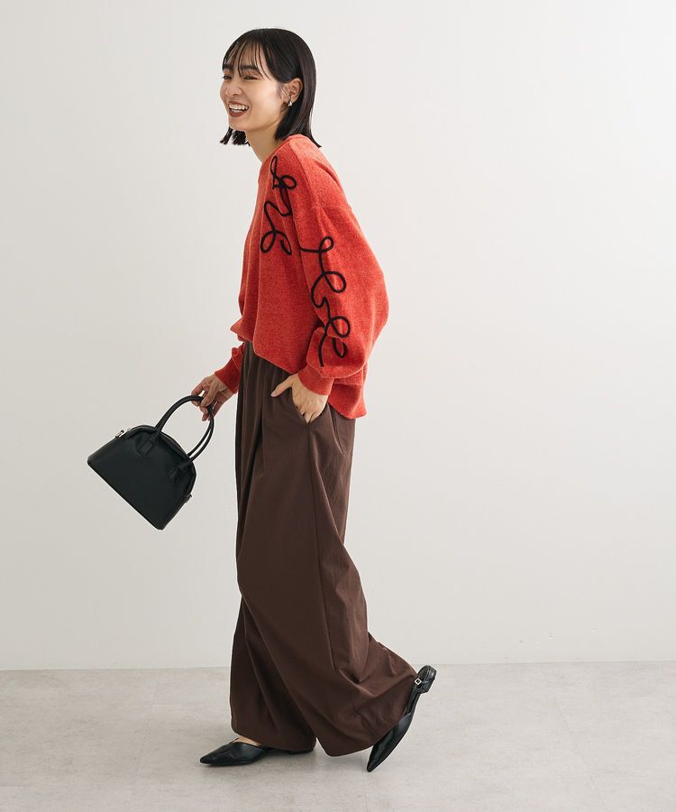 Green Parks「刺繍コードニットプルオーバー」|ニット・セーター|