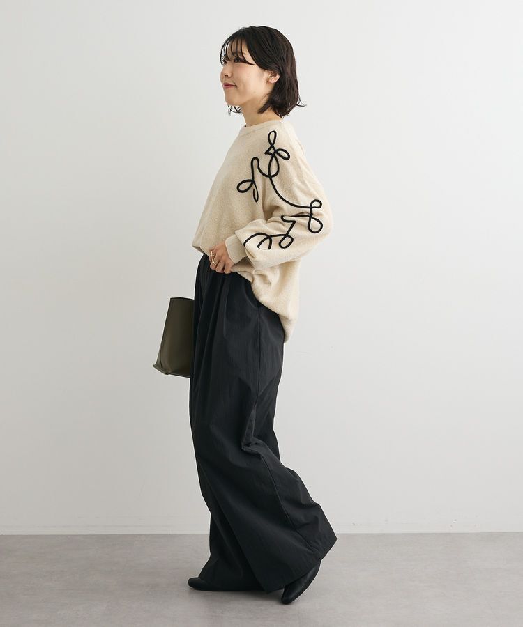 Green Parks「刺繍コードニットプルオーバー」|ニット・セーター|