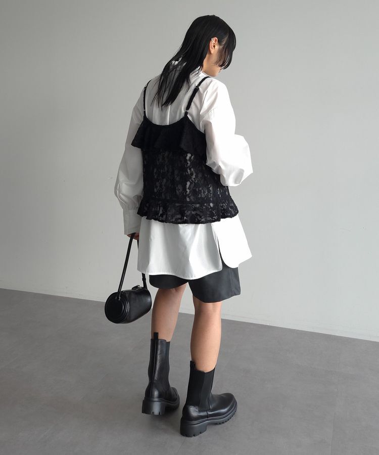 AnriettMusee「レースフリルキャミビスチェ」|キャミソール|