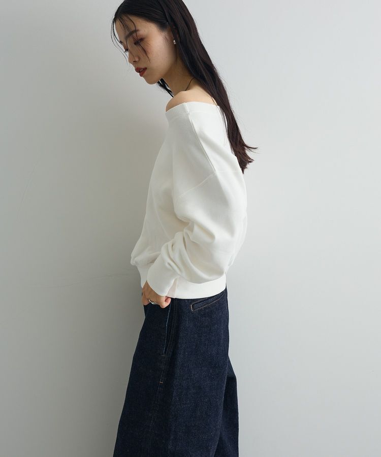 AnriettMusee「オフショルスウェット」|スウェット・ジャージ|