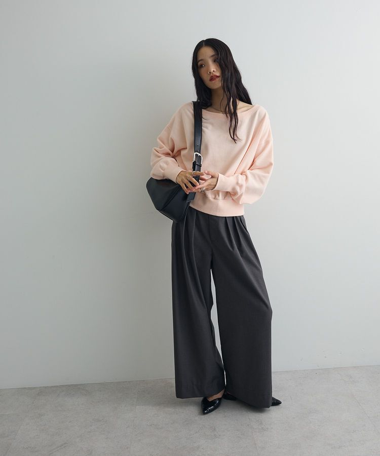 AnriettMusee「オフショルスウェット」|スウェット・ジャージ|