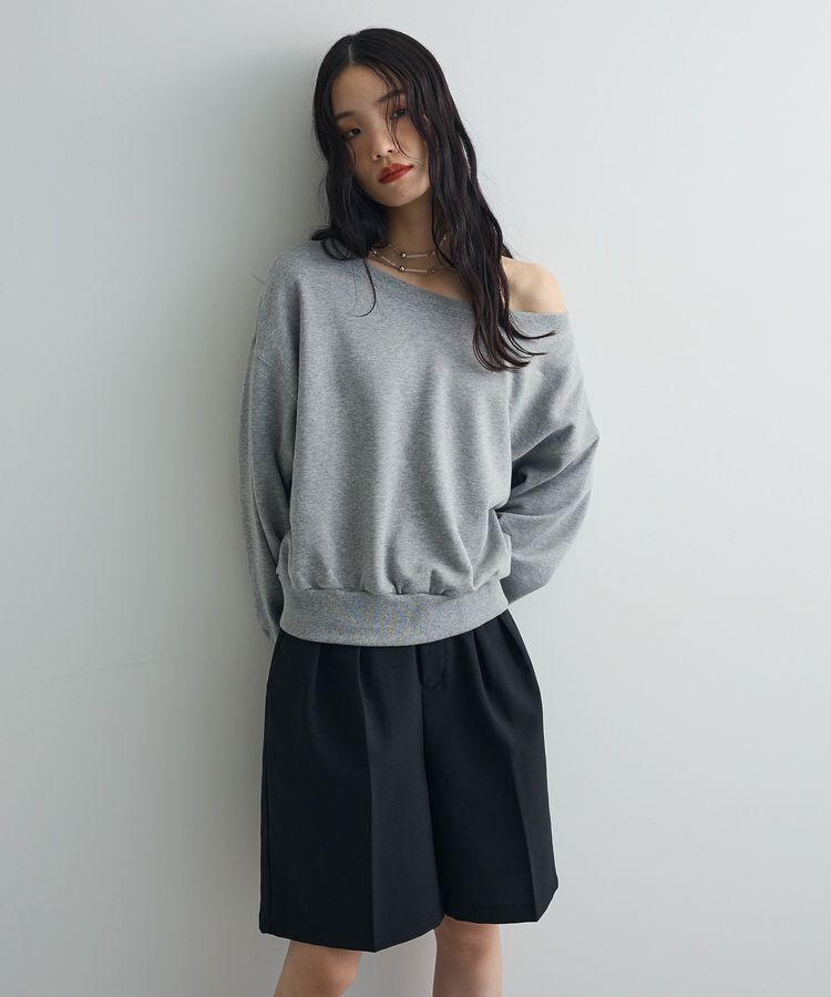AnriettMusee「オフショルスウェット」|スウェット・ジャージ|