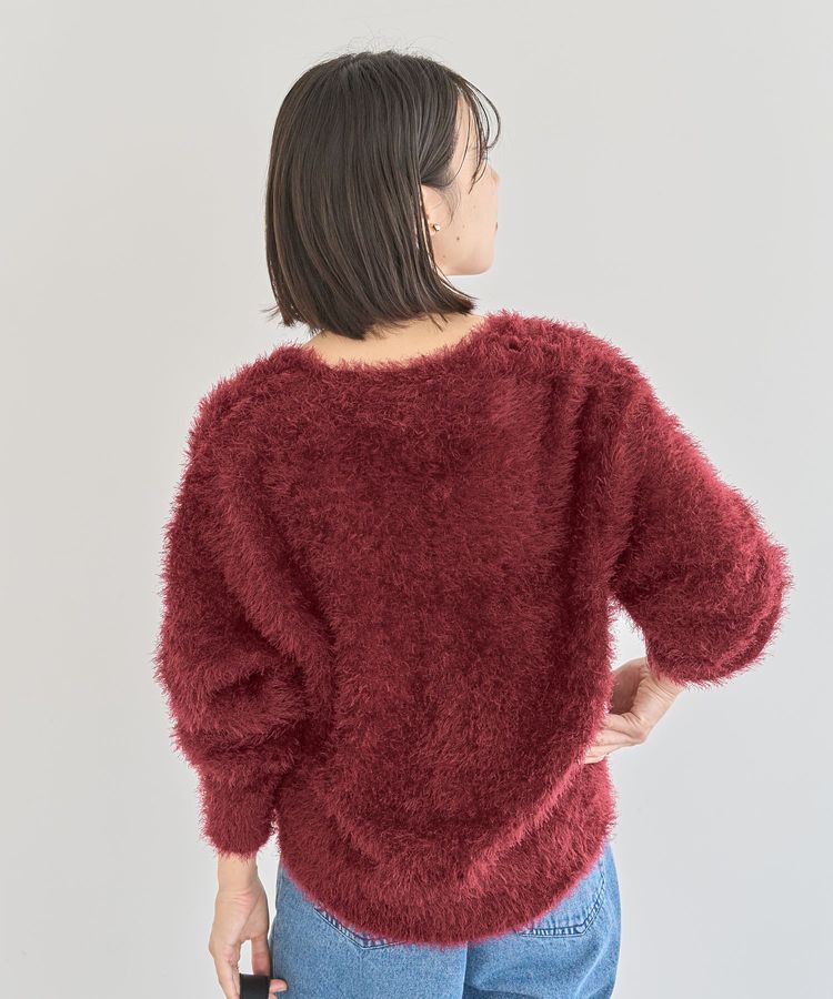 Green Parks「シャギーVネックカーディガン」|カーディガン|