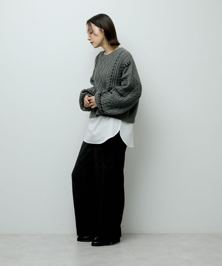 Green Parks「・ELENCARE DUE ハンドステッチケーブルニット」|ニット・セーター|