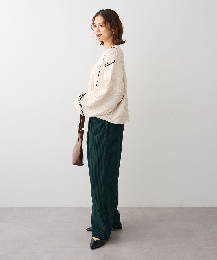 Green Parks「・ELENCARE DUE ハンドステッチケーブルニット」|ニット・セーター|