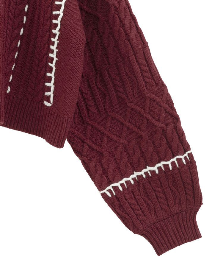 Green Parks「・ELENCARE DUE ハンドステッチケーブルニット」|ニット・セーター|