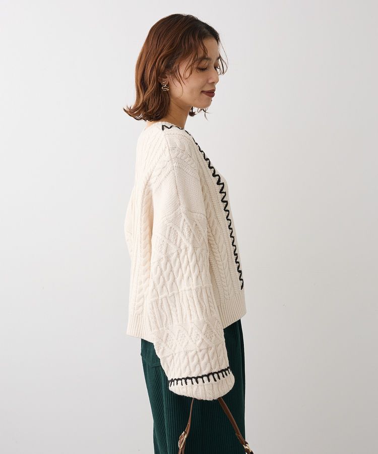 Green Parks「・ELENCARE DUE ハンドステッチケーブルニット」|ニット・セーター|