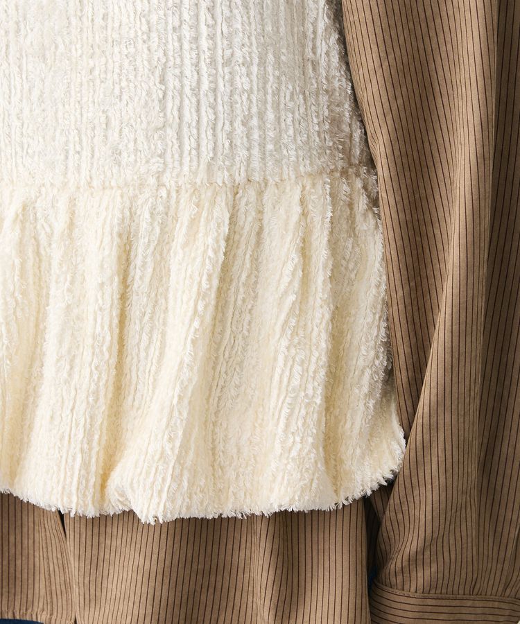 Green Parks「表面感ベロアバルーンキャミビスチェ」|ベスト・ジレ|