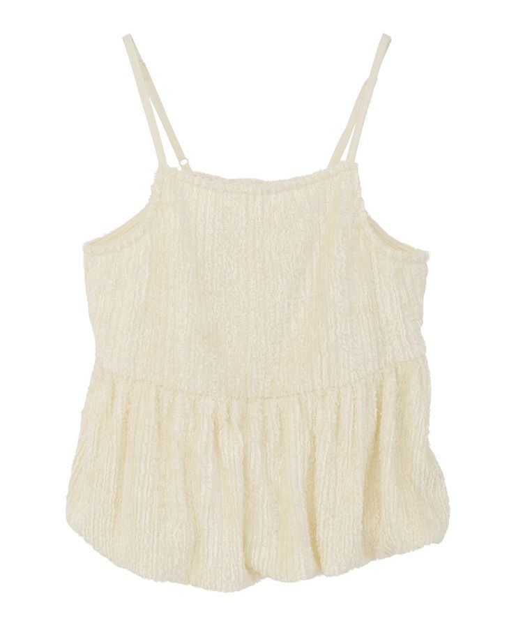 Green Parks「表面感ベロアバルーンキャミビスチェ」|ベスト・ジレ|