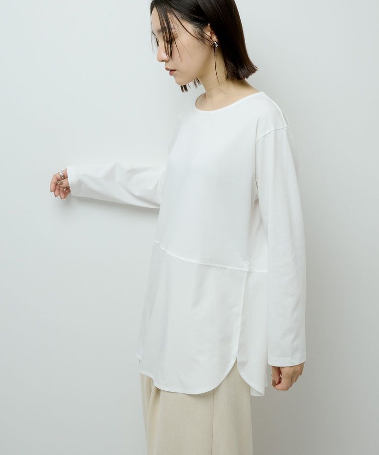 Green Parks「裾ドッキングホワイトインナー」|インナー|