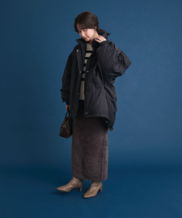 Green Parks「シャギーニットスカート」|タイト|