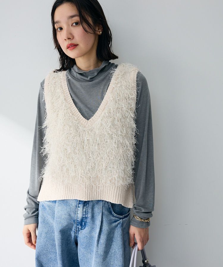 Green Parks「シアーリブタートルプルオーバー」|インナー|