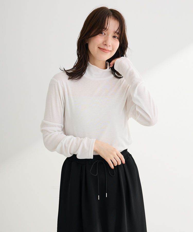 Green Parks「シアーリブタートルプルオーバー」|インナー|