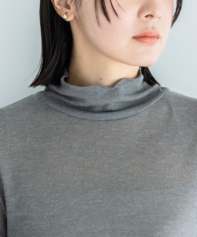 Green Parks「シアーリブタートルプルオーバー」|インナー|
