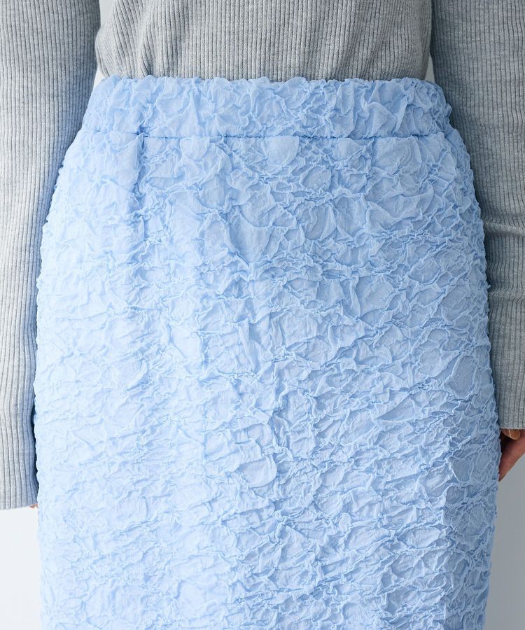 Green Parks「表面感ポコポコIラインスカート」|タイト|