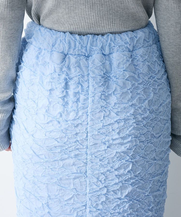 Green Parks「表面感ポコポコIラインスカート」|タイト|