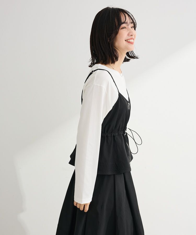 Green Parks「ホワイトインナーストレートプルオーバー」|インナー|