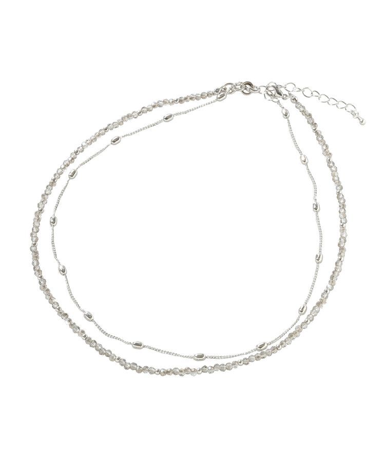 Green Parks「カットガラス2連ネックレス」|ネックレス|