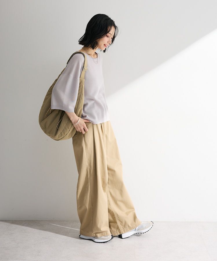 Green Parks「七分袖機能ニットプルオーバー」|ニット・セーター|