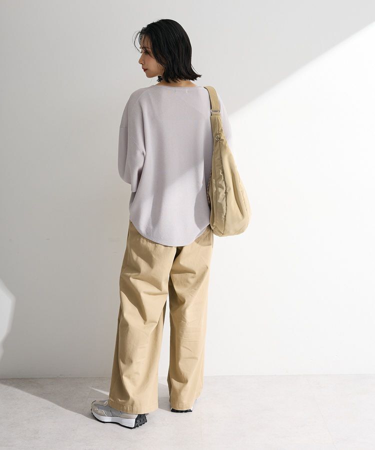 Green Parks「七分袖機能ニットプルオーバー」|ニット・セーター|