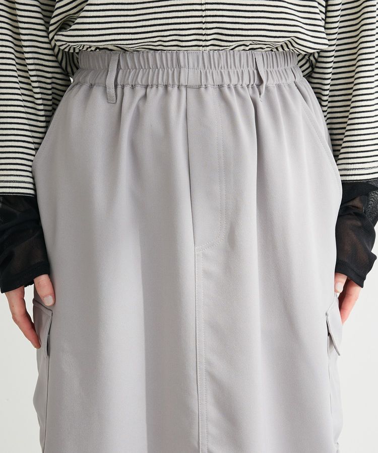 Green Parks「サテンカーゴスカート」|スカート|