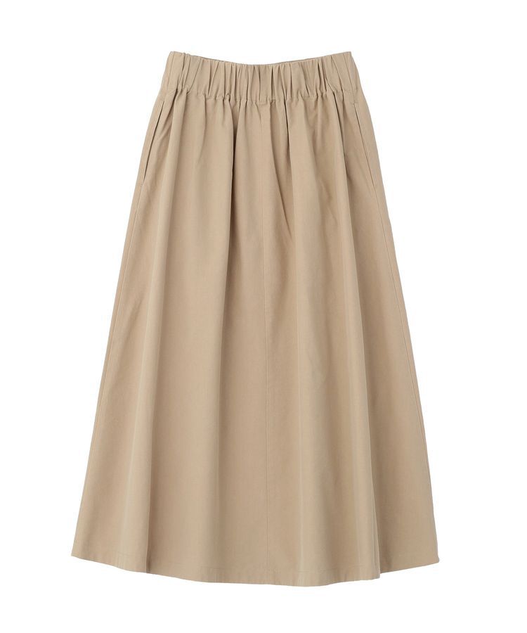 Green Parks「綿混やわらかタッチタックスカート」|スカート|