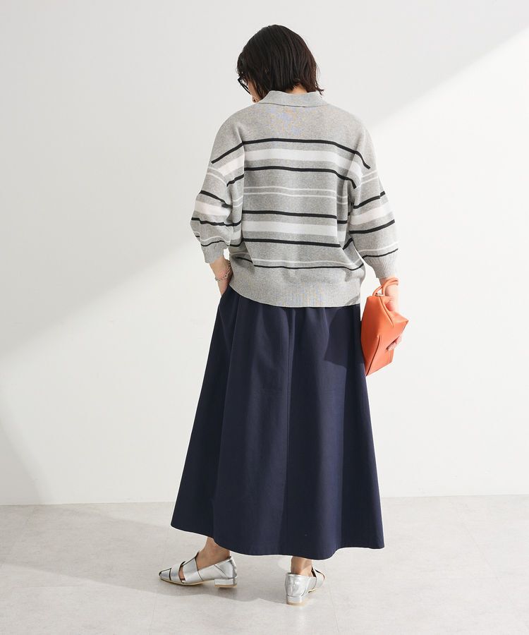 Green Parks「綿混やわらかタッチタックスカート」|スカート|