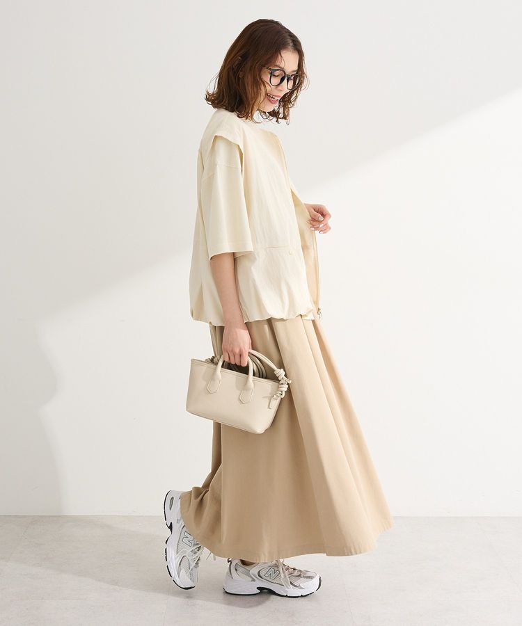 Green Parks「綿混やわらかタッチタックスカート」|スカート|