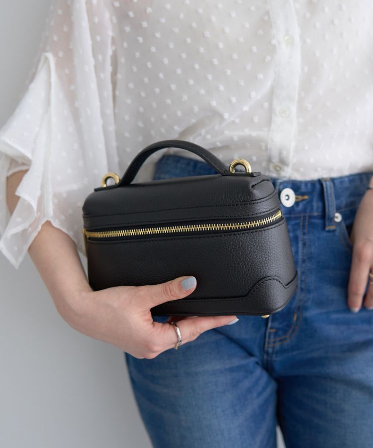 YECCA VECCA「【AULENTTI】Vantiy Bag」|ハンドバッグ|Black